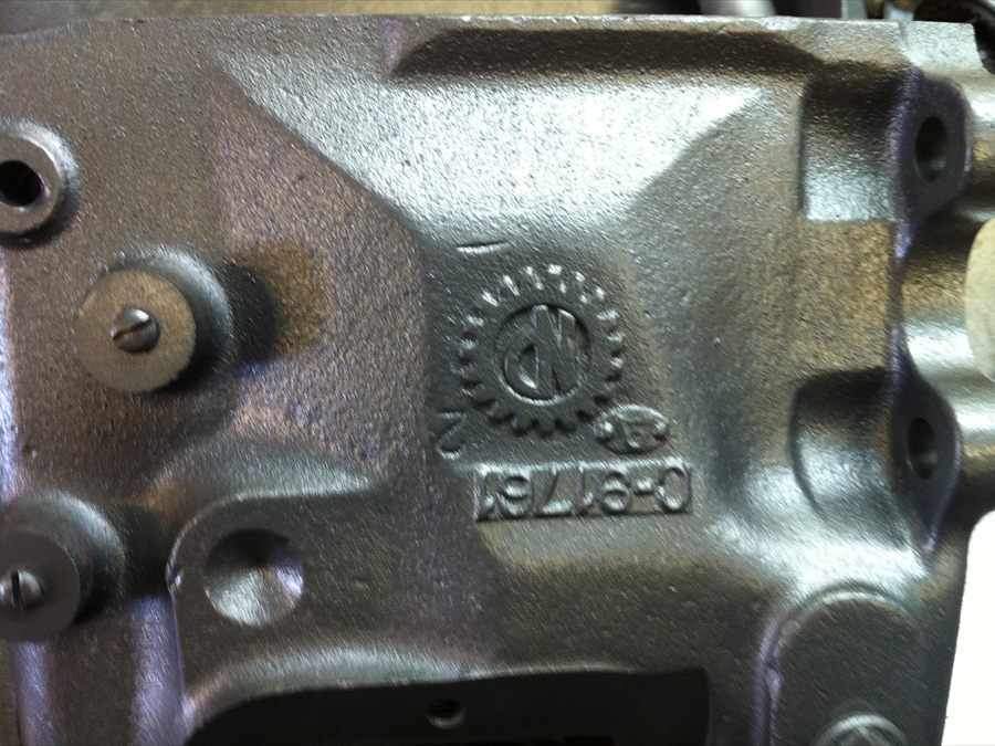 A transfer case on the workbench