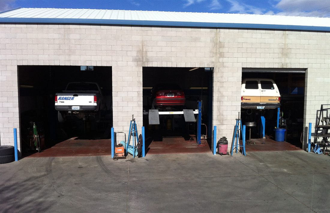 Service bays inside the Driveline & Gear Service shop